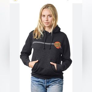 Santa Cruz Classic Dot Pullover Hoodie in‎ Charcoal